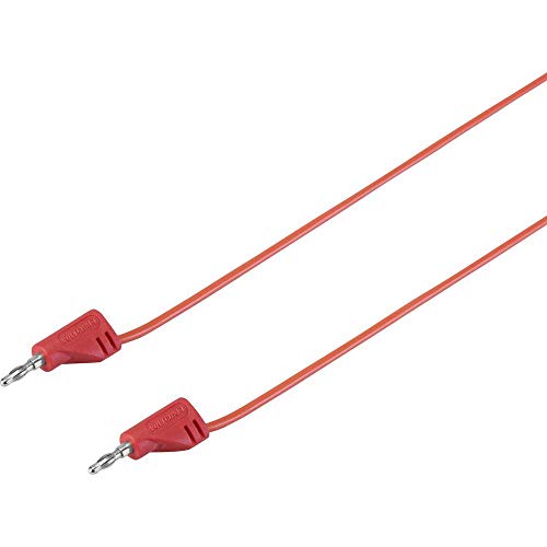 VOLTCRAFT MSB-200 Messleitung [Lamellenstecker 2 mm - Lamellenstecker 2 mm] 0.90 m Rot 1 St. von Voltcraft