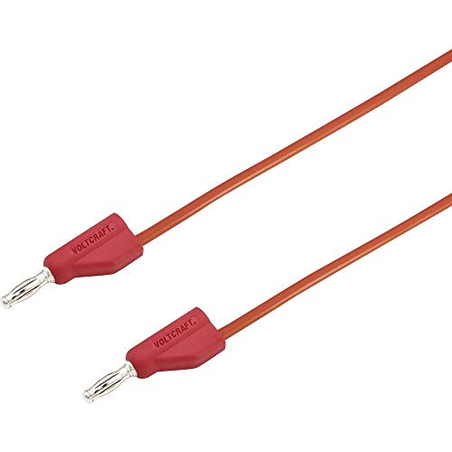 VOLTCRAFT MSB-300 Messleitung [Lamellenstecker 4 mm - Lamellenstecker 4 mm] 1.00 m Rot 1 St. von Voltcraft