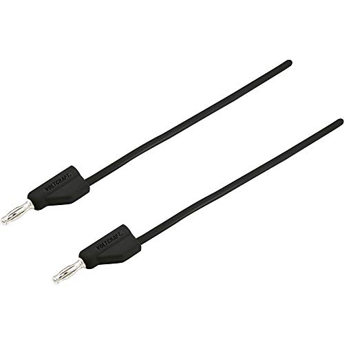 VOLTCRAFT MSB-300 Messleitung Lamellenstecker 4 mm Lamellenstecker 4 mm 2.00 m Schwarz 1 St. von Voltcraft