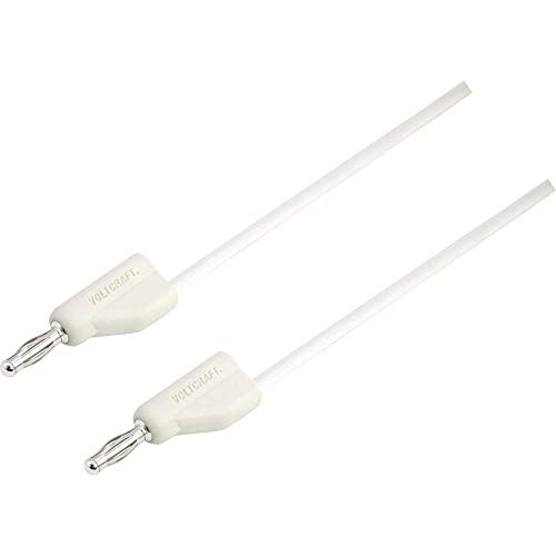 VOLTCRAFT MSB-300 Messleitung Lamellenstecker 4 mm Lamellenstecker 4 mm 2.00 m Weiß 1 St. von Voltcraft