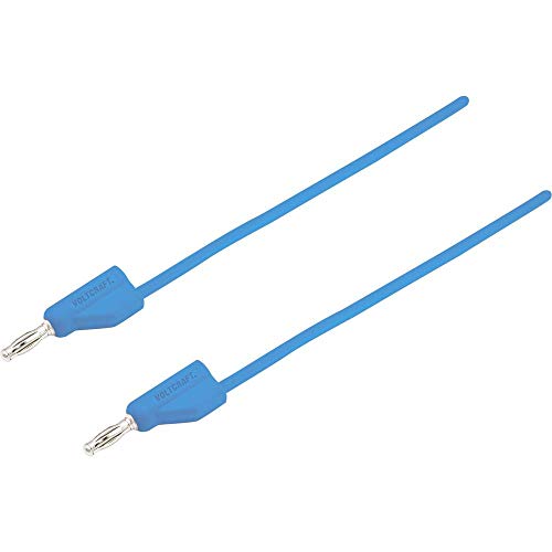 VOLTCRAFT MSB-300 Messleitung [Lamellenstecker 4mm - Lamellenstecker 4 mm] 1.00m Blau 1St. von Voltcraft