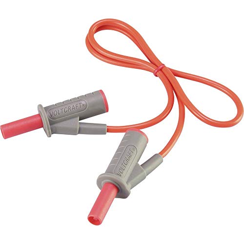 VOLTCRAFT MSB-501 Sicherheits-Messleitung Lamellenstecker 4 mm Lamellenstecker 4 mm 0.50 m Rot 1 St. von Voltcraft