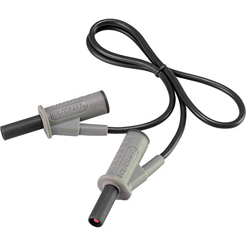 VOLTCRAFT MSB-501 Sicherheits-Messleitung Lamellenstecker 4 mm Lamellenstecker 4 mm 0.50 m Schwarz 1 St. von Voltcraft