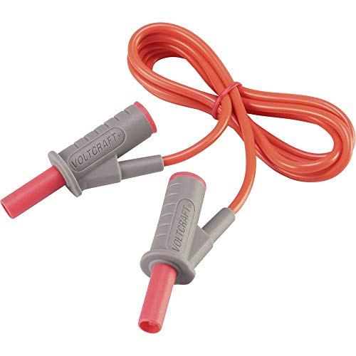 VOLTCRAFT MSB-501 Sicherheits-Messleitung [Lamellenstecker 4 mm - Lamellenstecker 4 mm] 1.00 m Rot 1 St. von Voltcraft