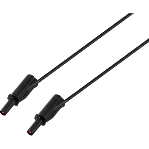 VOLTCRAFT MSB-532 Messleitung 4mm 2 m Schwarz 2,5mm² CAT IV 600V 32 A von Voltcraft