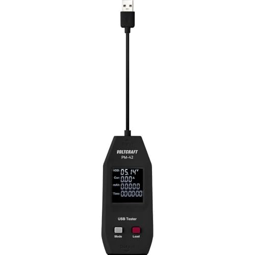 VOLTCRAFT PM-42 USB Typ A Tester mit Zuschaltung von Last von Voltcraft