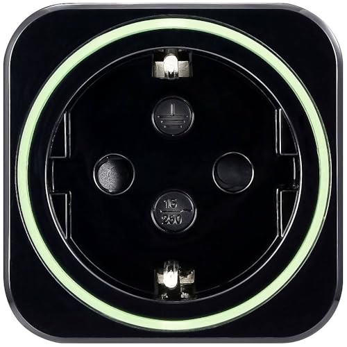 VOLTCRAFT SEM6500 BLACK Energiekosten-Messgerät inkl. Funksteckdose, Datenexport, Datenloggerfunktion, Kostenprognose, von Voltcraft