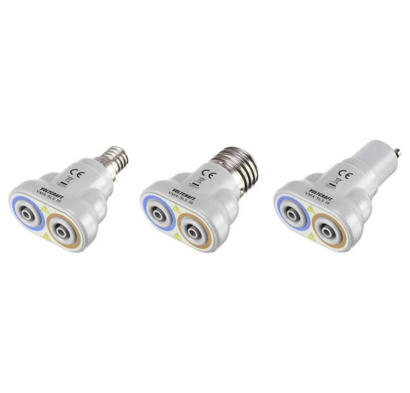 VOLTCRAFT Spannungsprüfer VOLTCRAFT VMA-5LS 16 Messadapter - Dunkelgrau, Hellgrau, (VMA-5LS 16) von Voltcraft