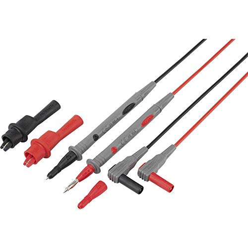 VOLTCRAFT TL 88-4 Sicherheits-Messleitungs-Set [Lamellenstecker 4 mm - Prüfspitze] 1.80 m Schwarz, Rot 1 Set von Voltcraft