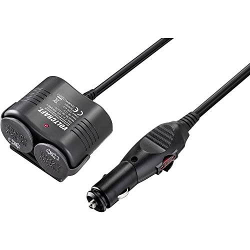 VOLTCRAFT VC-11533030 DC 12-2.10 Zigarettenanzünder-Verteiler Anzahl Zigarettenkupplungen 2 x Belastbarkeit Strom max. von Voltcraft