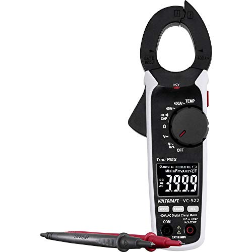 VOLTCRAFT VC-522 Stromzange digital CAT III 600 V Anzeige (Counts): 4000 von Voltcraft