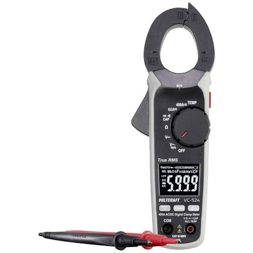 VOLTCRAFT VC-524 Stromzange digital CAT III 600 V Anzeige (Counts): 6000 von Voltcraft