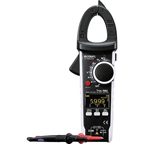 VOLTCRAFT VC-590OLED Stromzange digital OLED-Display CAT III 600 V, CAT II 1000 V Anzeige (Counts): 6000 von Voltcraft
