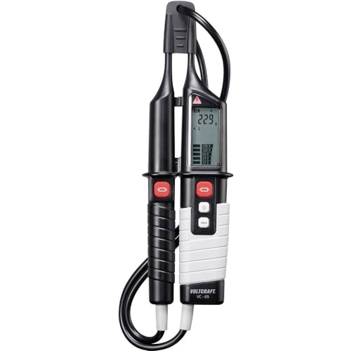 VOLTCRAFT VC 65 Zweipoliger Spannungsprüfer CAT III 1000 V, CAT IV 600 V Akustik, LCD, LED von Voltcraft