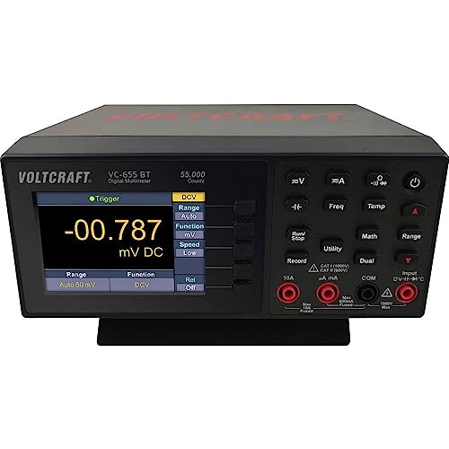 VOLTCRAFT VC-655 BT Tisch-Multimeter digital CAT I 1000 V, CAT II 600 V Anzeige (Counts): 55000 von Voltcraft