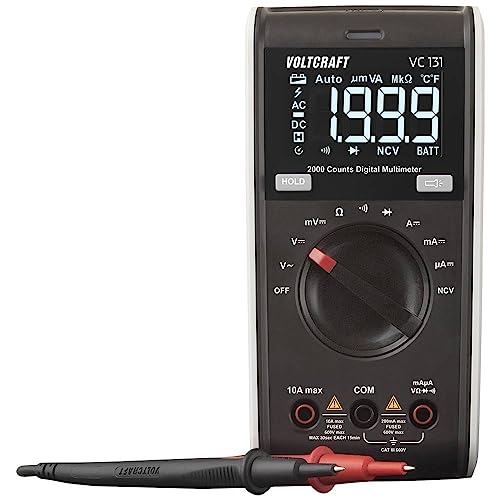 VOLTCRAFT VC131 Hand-Multimeter kalibriert (ISO) digital CAT III 250 V Anzeige (Counts): 2000 von Voltcraft