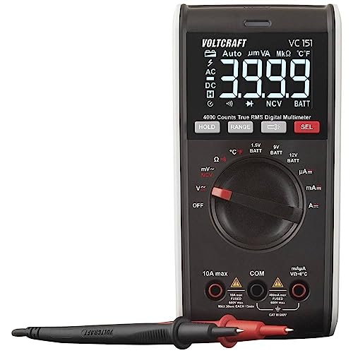 VOLTCRAFT VC151 Digitales manuelles Multimeter Kalibriert (ISO) CAT III 600 V Anzeige (Zählungen): 4000 von Voltcraft