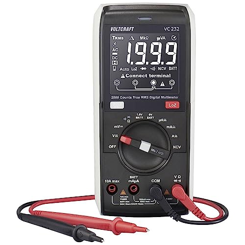 VOLTCRAFT VC232 Hand-Multimeter digital CAT III 600 V Anzeige (Counts): 2000 von Voltcraft