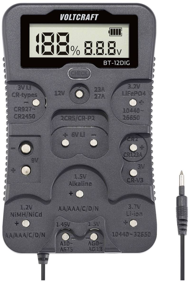 Voltcraft Batterietester Bt 12 Dig Messbereich Tester Messgerät Gerät Batterie    B-Ware von Voltcraft