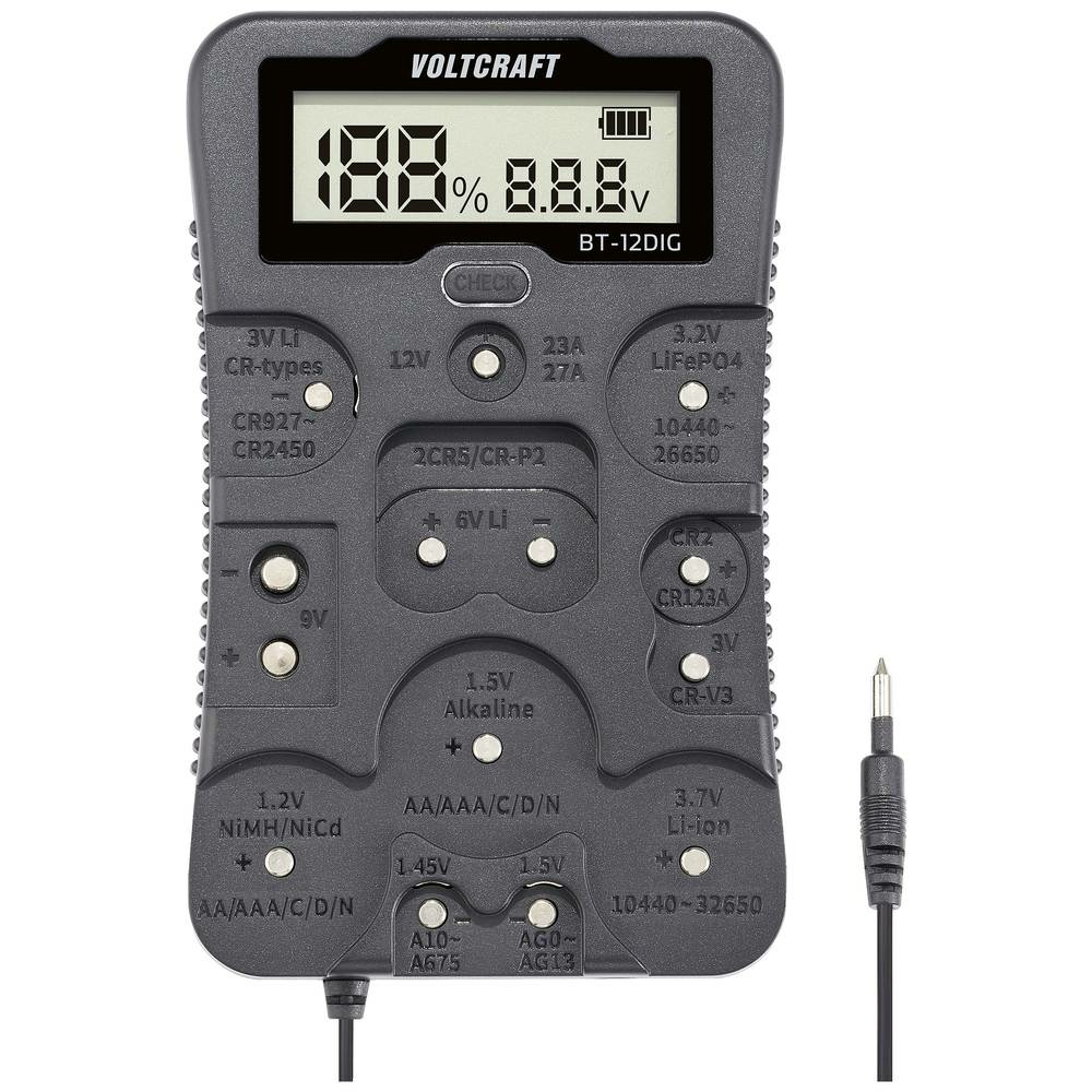 Voltcraft Batterietester Bt 12 Dig Messbereich Tester Messgerät Gerät Batterie B-Ware von Voltcraft