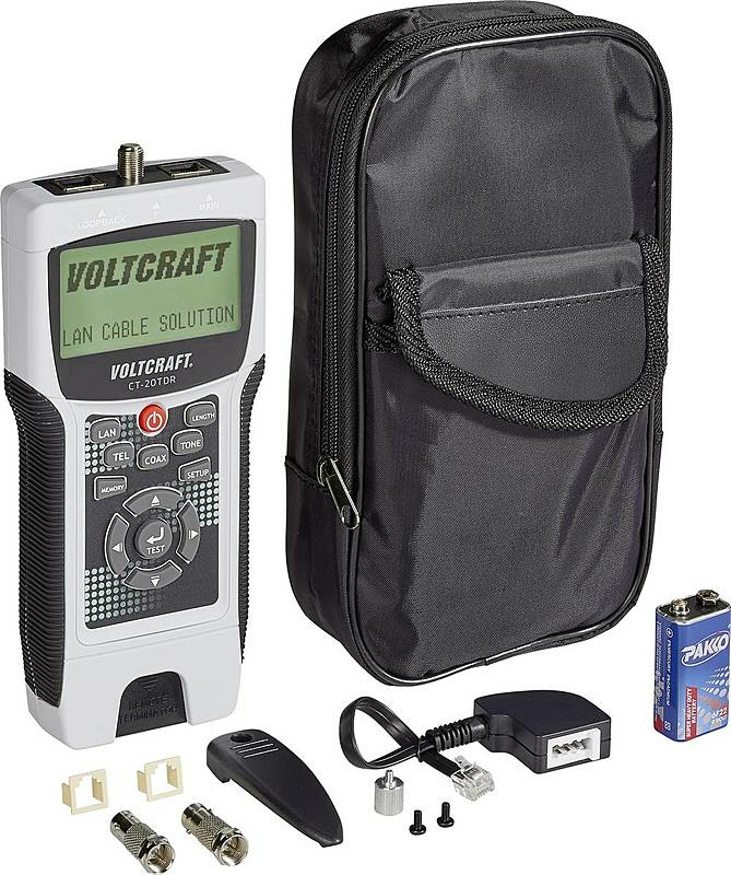 Voltcraft Ct 20 Tdr Kabeltester Geschirmte/Ungeschirmte Kabel Cat3/4/5/5 E/6 Coax B-Ware von Voltcraft