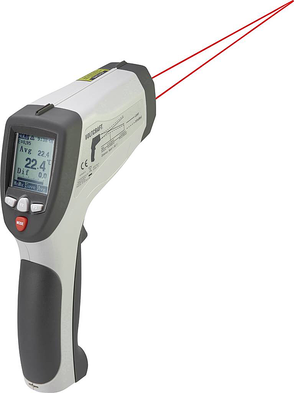 Voltcraft Ir 1201 50 D Usb Infrarot Thermometer Optik 50:1  50 Bis 1200 °C B-Ware von Voltcraft