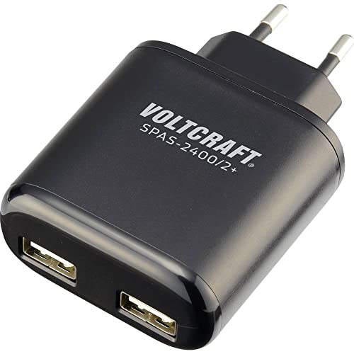 Voltcraft SPAS-2400/2+ USB-Ladegerät 24 W Steckdose Ausgangsstrom (max.) 4800 mA Anzahl Ausgänge: 2 x USB von Voltcraft