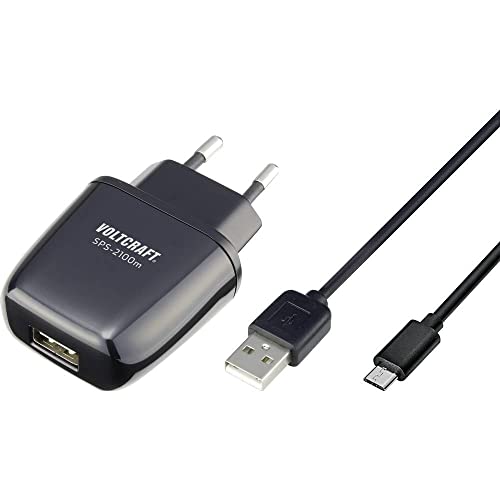 Voltcraft SPS-2100m USB-Ladegerät 10.5 W Steckdose Ausgangsstrom (max.) 2100 mA Anzahl Ausgänge: 1 x USB, Micro-USB Ras von Voltcraft