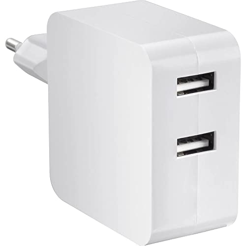 Voltcraft SPS-2400/2+WH-N USB-Ladegerät 24 W Steckdose Ausgangsstrom (max.) 4800 mA Anzahl Ausgänge: 2 x USB von Voltcraft