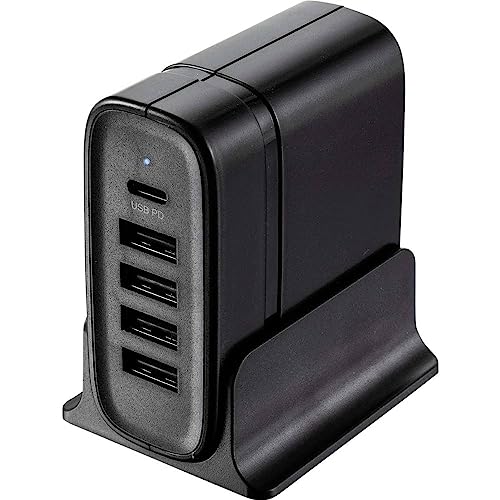 Voltcraft UC-5ACX001 USB-Ladegerät 41.5 W Steckdose Ausgangsstrom (max.) 4400 mA Anzahl Ausgänge: 5 x USB, USB-C® Buchs von Voltcraft