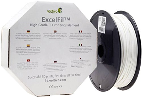 Voltivo ExcelFil 3D Druck Filament, ABS, 3mm - weiÃŸ von Voltivo
