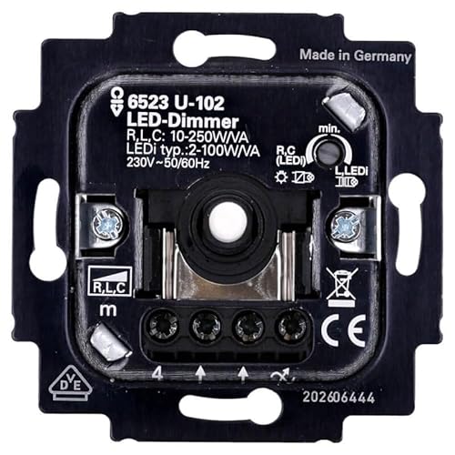 Busch-Jaeger 6523 U-102 LED Dimmer UP-Einsatz 2-100 W/VA 230V Busch-Jaeger 6523 U-102 LED Dimmer UP-Einsatz 2-100 W/VA 230V von Voltking