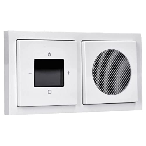 Busch-Jaeger UP-Radio-Set: 8217 U-101 Radio BTconnect DAB+ + 8252-84-101 Zentralscheibe Radio DAB+ + 8223 Lautsprecher + 8253-84 Zentralscheibe + 1722-184K 2-fach Rahmen, future linear studioweiß Busch-Jaeger UP-Radio-Set: 8217 U-101 Radio BTconnect DAB+ + 8252-84-101 Zentralscheibe Radio DAB+ + 8223 Lautsprecher + 8253-84 Zentralscheibe + 1722-184K 2-fach Rahmen, future linear studioweiß von Voltking