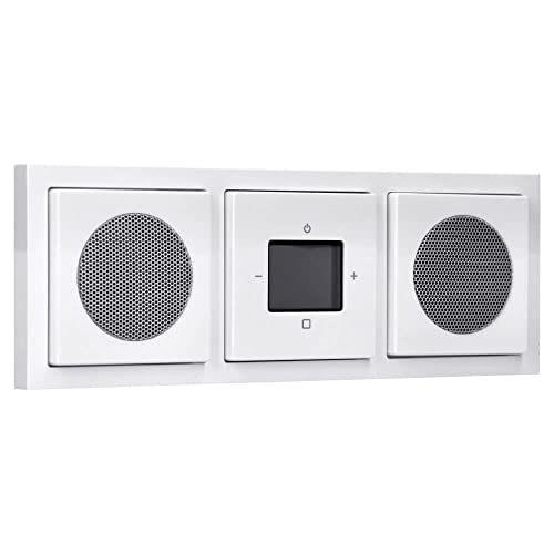 Busch-Jaeger UP-Radio-Set: 8217 U-101 Radio BTconnect DAB+ + 8252-84-101 Zentralscheibe Radio + 2x 8223 Lautsprecher+ 2x 8253-84 Zentralscheibe + 1723-184K 3-fach Rahmen, future linear Studioweiß Busch-Jaeger UP-Radio-Set: 8217 U-101 Radio BTconnect DAB+ + 8252-84-101 Zentralscheibe Radio + 2x 8223 Lautsprecher+ 2x 8253-84 Zentralscheibe + 1723-184K 3-fach Rahmen, future linear Studioweiß von Voltking
