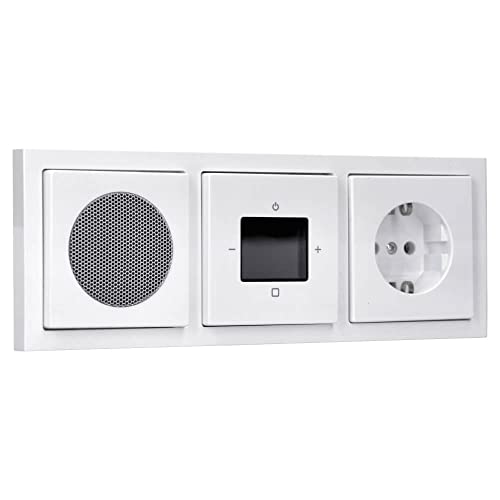 Busch-Jaeger Radio-Set: 8217 U-101 BTconnect DAB+ + 8252-84-101 Zentralscheibe DAB+ + 8223 Lautsprecher + 8253-84 Zentralscheibe + 20 EUC-84 Steckdose + 1723-184K 3fach Rahmen future linear Studioweiß Busch-Jaeger Radio-Set: 8217 U-101 BTconnect DAB+ + 8252-84-101 Zentralscheibe DAB+ + 8223 Lautsprecher + 8253-84 Zentralscheibe + 20 EUC-84 Steckdose + 1723-184K 3fach Rahmen future linear Studioweiß von Voltking