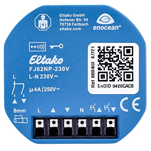 Eltako Funk-Jalousie-/Rollladen-Aktor 30200535 FJ62NP-230V mit EnOcean Funksystem 1 Stück von Voltking