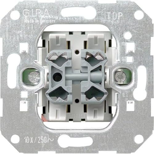 GIRA 015500 Wipptaster Wechsler 2-fach UP-Einsatz 10AX 250V~ von Voltking