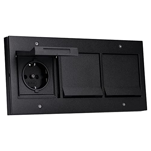 Gira TX 44 Anthrazit Komplett-Set 3x Steckdose 045467 3-fach Rahmen 021367 Feuchtraum IP44 Gira TX 44 Anthrazit Komplett-Set 3x Steckdose 045467 3-fach Rahmen 021367 Feuchtraum IP44 von Voltking