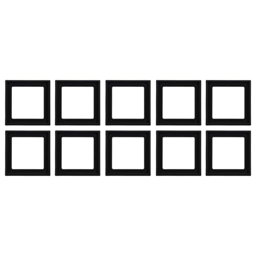 Jung 1-fach Rahmen Set Graphitschwarz Matt Serie LS: 10x 1-fach Rahmen LS981SWM von Voltking