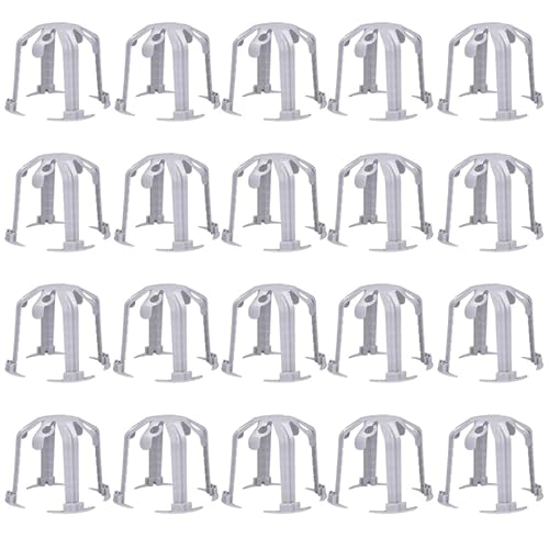 Kaiser Abstandhalter 9310-10 LED-Einbaustrahler Halogen 68-80mm Einbautiefe 40-100mm Hitzeschutz Hohldecke Spots 4 Standbeine werkzeuglos Grau 20 Stück von Voltking