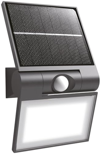 Voltman - Außen Solar Wandlampe Mit Bewegungsmelder - Energieeffizienzklasse A++ - 200lm - IP44 Wasserfest Und Staubdicht - Kaltlicht 6500K - Schwarz Voltman - Außen Solar Wandlampe Mit Bewegungsmelder - Energieeffizienzklasse A++ - 200lm - IP44 Wasserfest Und Staubdicht - Kaltlicht 6500K - Schwarz von Voltman