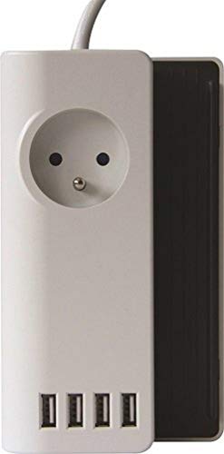 Voltman vom520018 Dockingstation mit Steckdose 2-polig + Erde/4 Ports USB von Voltman
