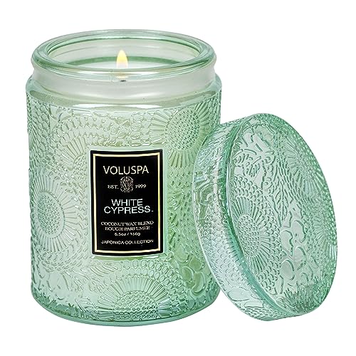 Voluspa White Cypress Duftkerze mit Deckel 156g von Voluspa