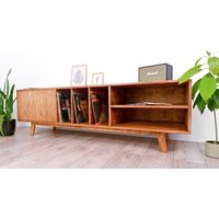 Sideboard Vinyl, Medienkonsole, Tv Möbel, Konsole, Schallplatten Aufbewahrung, Wadi von VombatFurniture