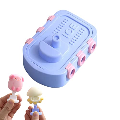 Eisformen Eis am Stiel Kinder,Vomkela 2 Stück Eisformen Silikon Kinder Eisformen Popsicle Formen BPA Frei Cakesicle Form DIY Eiscreme Stick Früchte Tiere Form Hausgemachte (Typ 6) von Vomkela