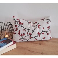 Kissenbezug Lesekissen Nackenkissen Dekokissen Sofakissen Zierkissen Geschenk Wohndeko Herbstdeko Winterdeko Baumwollcanvas Hagebutten Kissenbezug Lesekissen Nackenkissen Dekokissen Sofakissen Zierkissen Geschenk Wohndeko Herbstdeko Winterdeko Baumwollcanvas Hagebutten von VonDerNaehDreschern