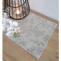 Tischdecke Tischläufer Platzset Tischset Wohndeko Esszimmerdeko Tischdeko Herbst Balkondeko Herbstdeko Baumwollcanvas Zweige von VonDerNaehDreschern