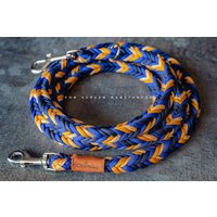 Hundeleine Pari - Wunschfarben Aus Paracord Geflochten Dreifach Verstellbar Scherenkarabiner, Bolzenkarabiner | Silber, Gold, Rosé Hundeleine Pari - Wunschfarben Aus Paracord Geflochten Dreifach Verstellbar Scherenkarabiner, Bolzenkarabiner | Silber, Gold, Rosé von VonHerzenManufaktur