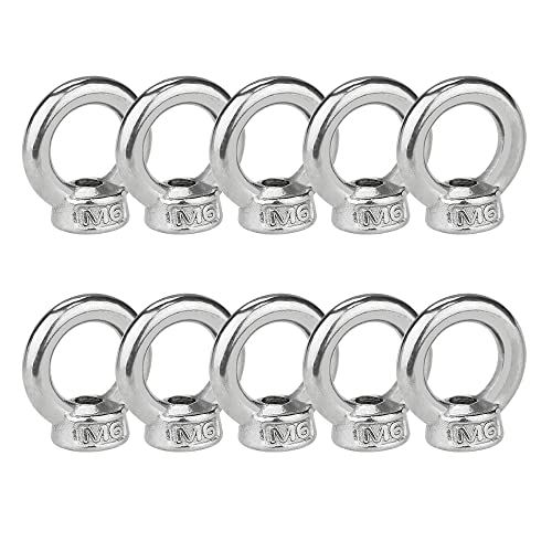 Ringmutter M6 Ösenmutter Edelstahl 10 Stück Augmutter Augenmutter Ringmuttern von VonLux