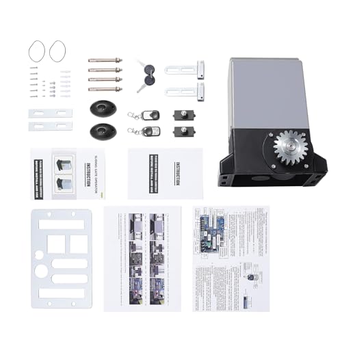 VonVVer Schiebetorantrieb Set bis 2000KG - Torantrieb Schiebetor mit Fernbedienung 6M 750W Automatischer Toröffner für Hoftor Tor Garagentoröffner Torantrieb Antrieb Sliding Gate Opener von VonVVer